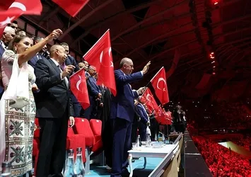 Erdoğan'dan milli sporculara tebrik