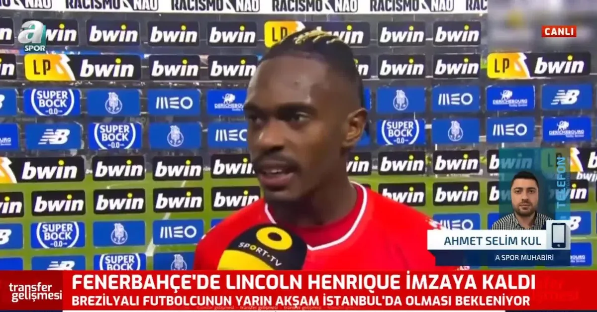 Fenerbahçe'de Lincoln imzaya kaldı