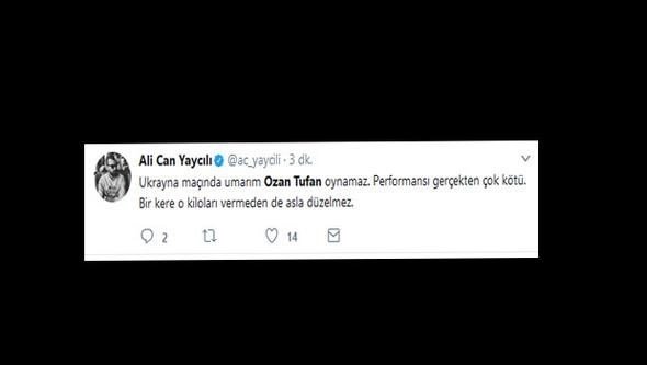 Ozan Tufan taraftarı çıldırttı