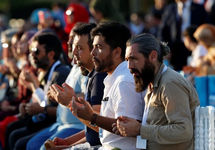 Beştepe’deki törene katılan ünlüler