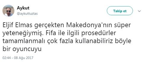 Fenerbahçe’de Elif Elmas çılgınlığı!