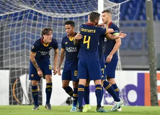 Roma - Başakşehir maçından kareler...