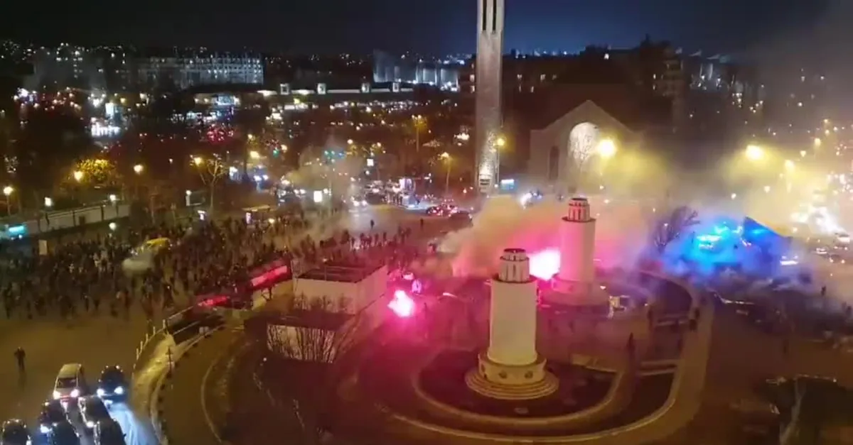 Paris'te olay çıktı! İşte o anlar...