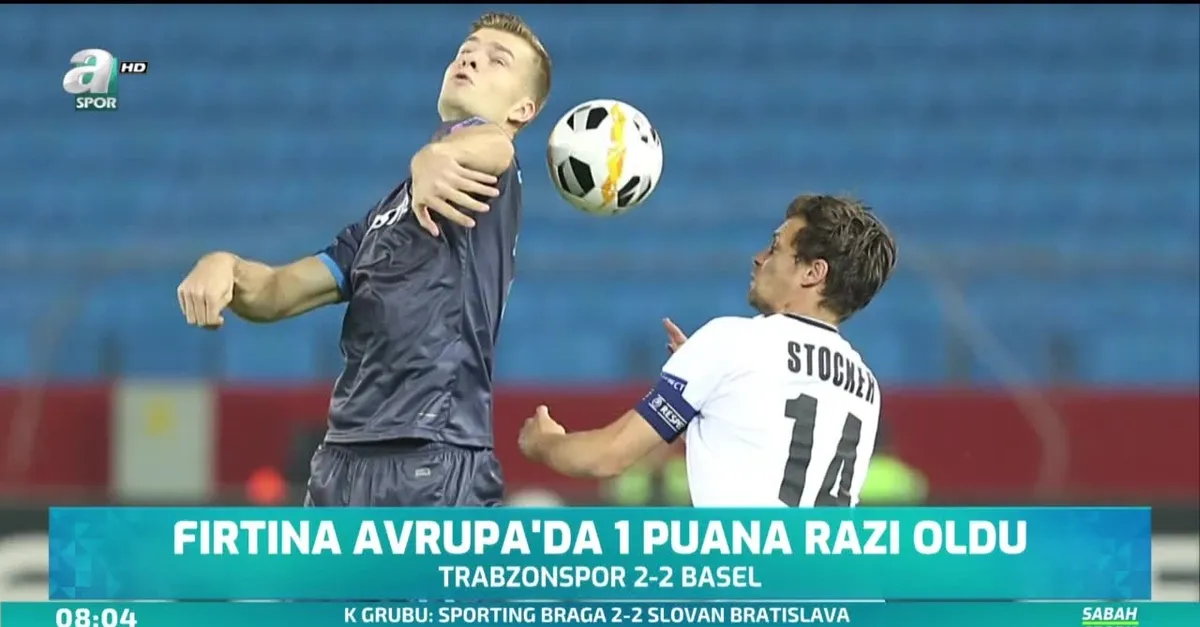 Fırtına Avrupa'da 1 puana razı oldu
