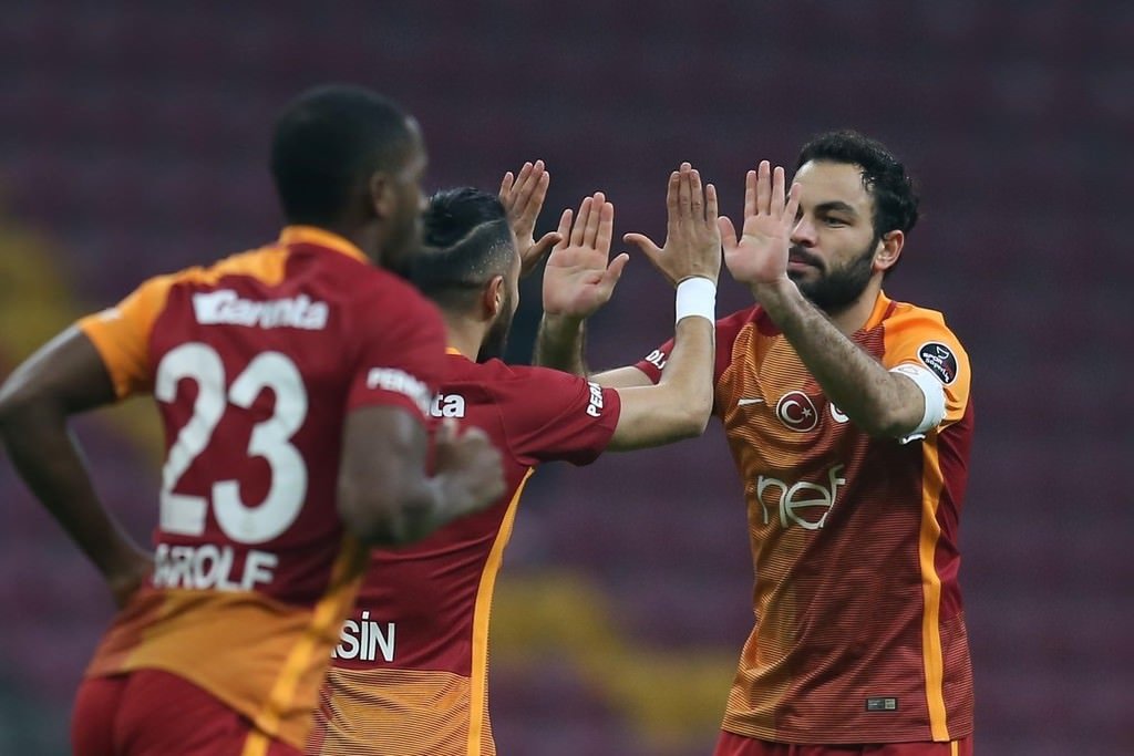 Galatasaray-Gençlerbirliği karşılaşmasından kareler
