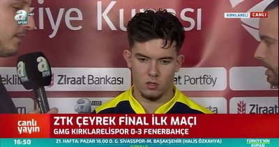 Ferdi Kadıoğlu'nun maç sonu açıklamaları