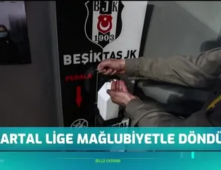 Beşiktaş lige mağlubiyetle döndü