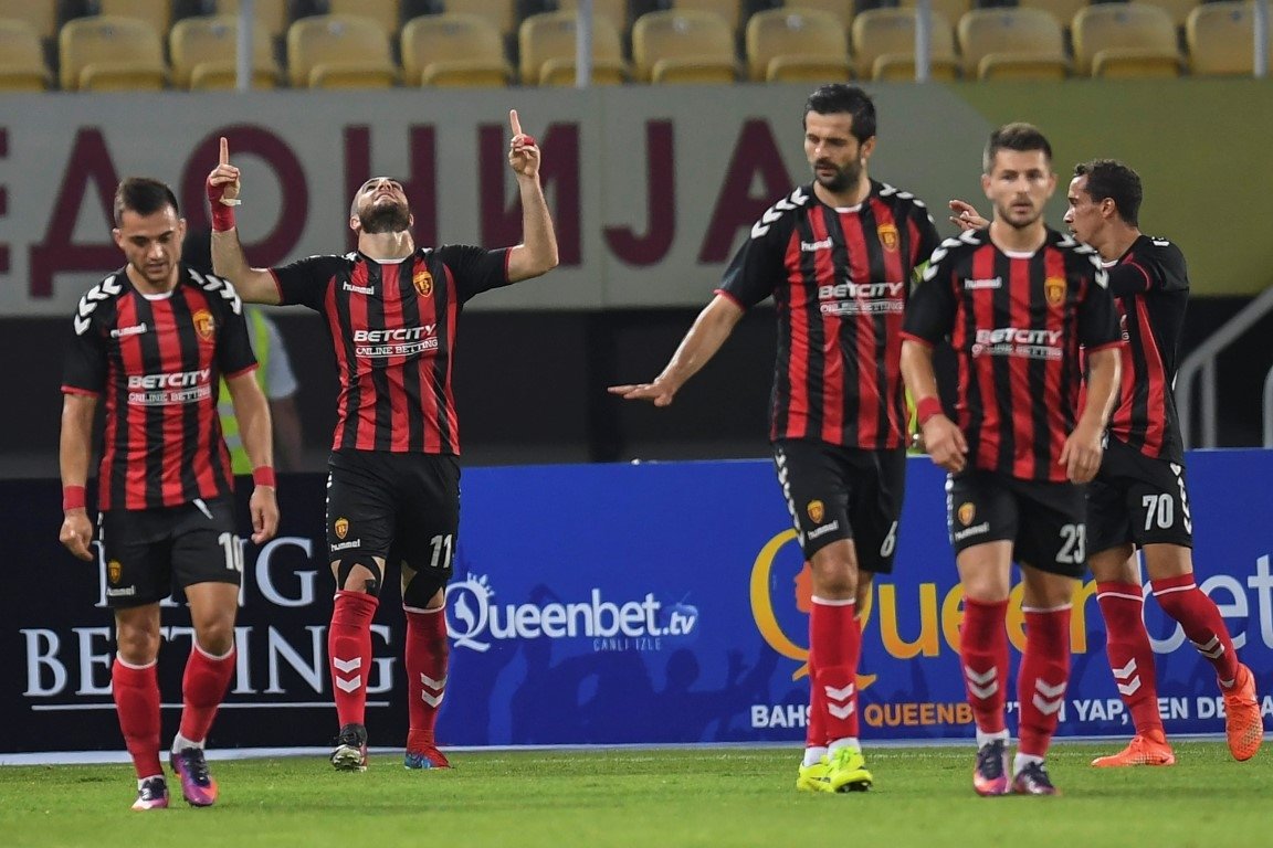 Vardar - Fenerbahçe maçından kareler