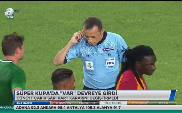 Süper Kupa'da "VAR" devreye girdi