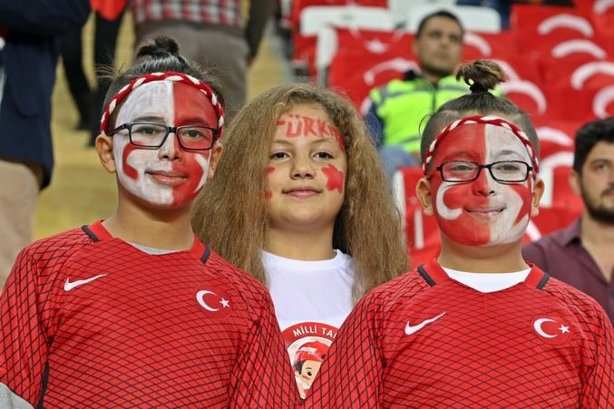 Türkiye - Ukrayna maçından kareler!