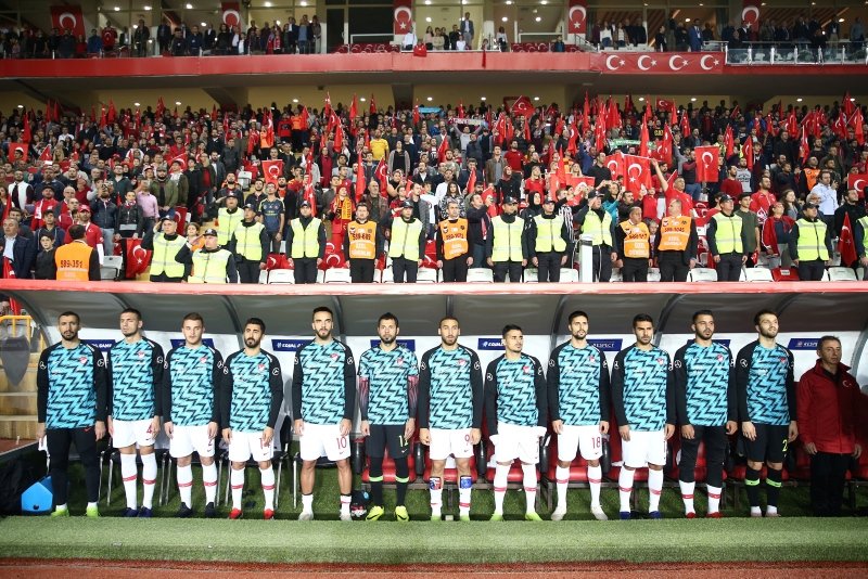 Türkiye - Ukrayna maçından kareler!