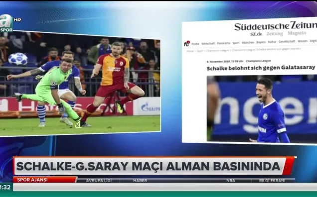 Schalke-G.Saray maçı Alman basınında