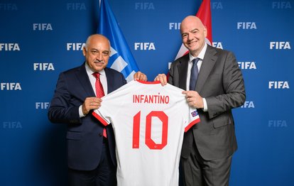 TFF Başkanı Büyükekşi, FIFA Başkanı Gianni Infantino ile bir araya geldi!