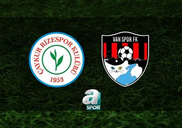 Çaykur Rizespor - Van Spor FK maçı hangi kanalda?