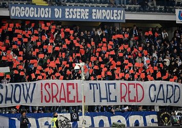 Empoli'den İsrail'e kırmızı kart!