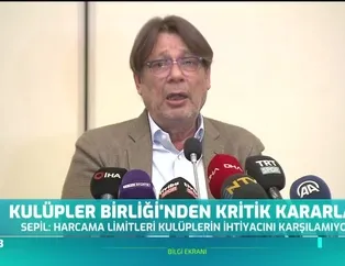 Kulüpler Birliği'nden kritik kararlar