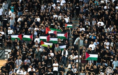 PAOK taraftarından Filistin’e destek