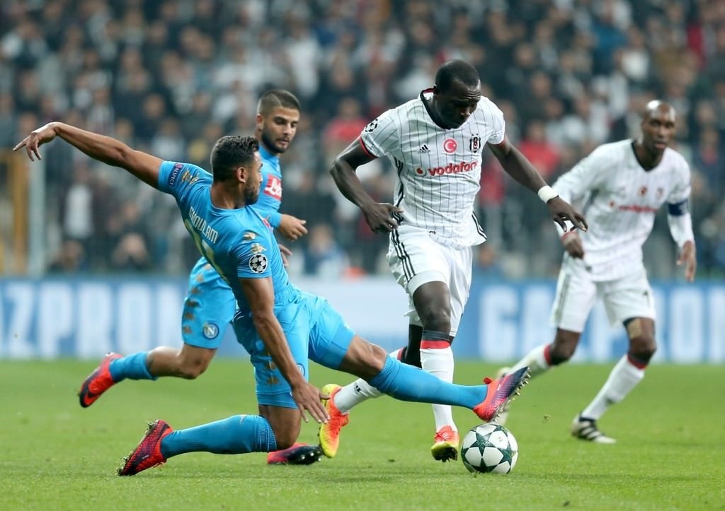 Beşiktaş-Napoli karşılaşmasından kareler