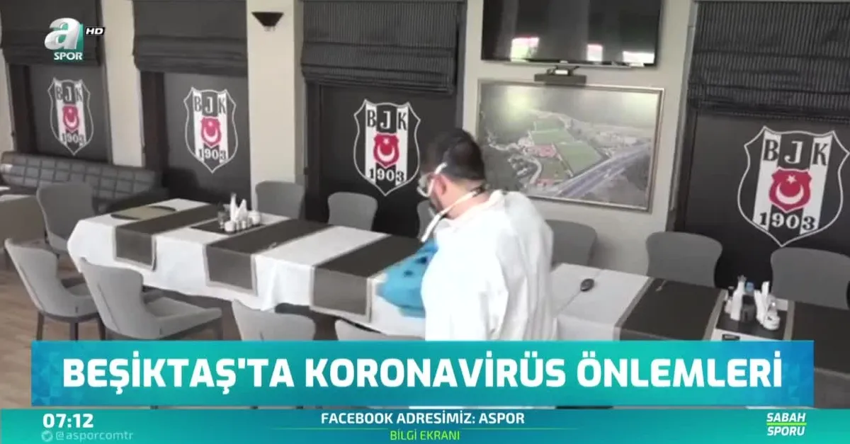 Beşiktaş'ta koronavirüs önlemleri