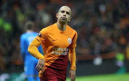 Feghouli Galatasaray - Marsilya maçında coştu