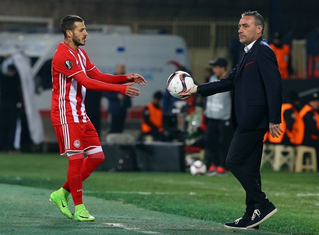 Osmanlıspor - Olympiakos maçından kareler