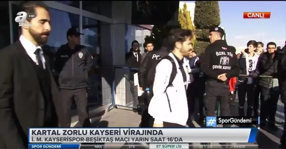 Beşiktaş kafilesi Kayseri'ye gitti