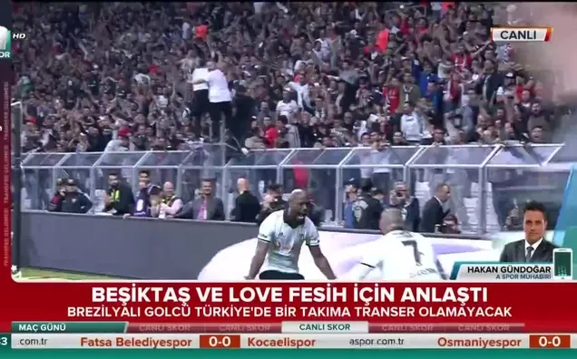 Beşiktaş ve Love fesih için anlaştı
