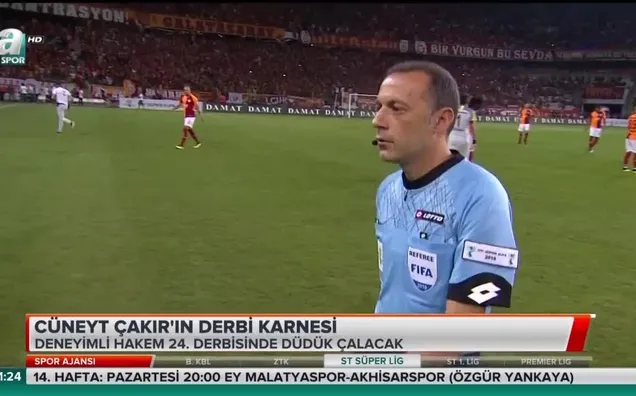 Cüneyt Çakır'ın derbi karnesi