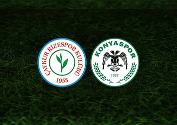 Rizespor - Konyaspor | CANLI