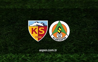 Kayserispor - Alanyaspor maçı CANLI İZLE Kayserispor - Alanyaspor canlı anlatım