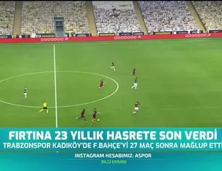 Fırtına 23 yıllık hasrete son verdi