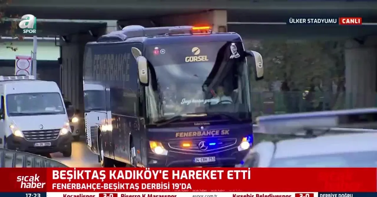 Fenerbahçe kafilesi stadyuma ulaştı