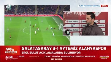 Erol Bulut: İyi bir Galatasaray'a karşı oynadık