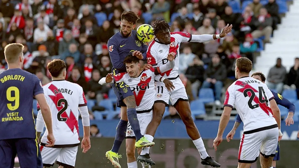 Atletico Madrid'e deplasmanda Rayo Vallecano şoku!