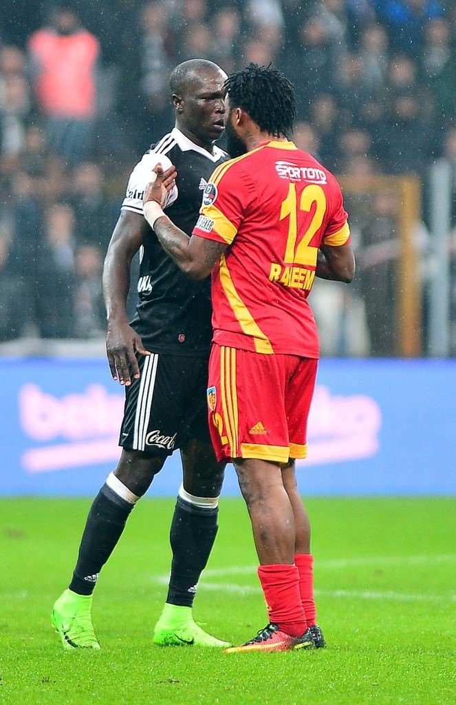 Beşiktaş-Kayserispor karşılaşmasından kareler