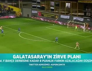 Galatasaray'ın zirve planı