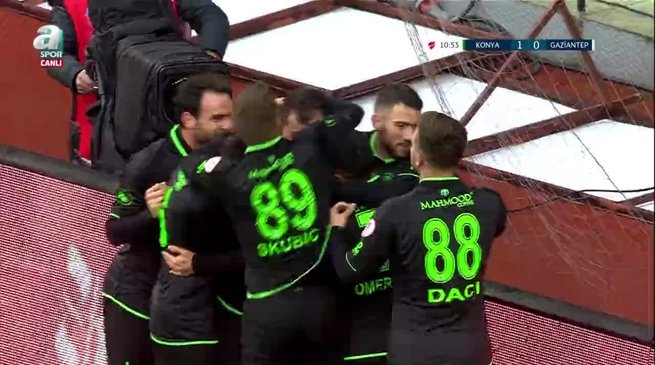 konyaspor gaziantep fk 2 1 mac sonucu