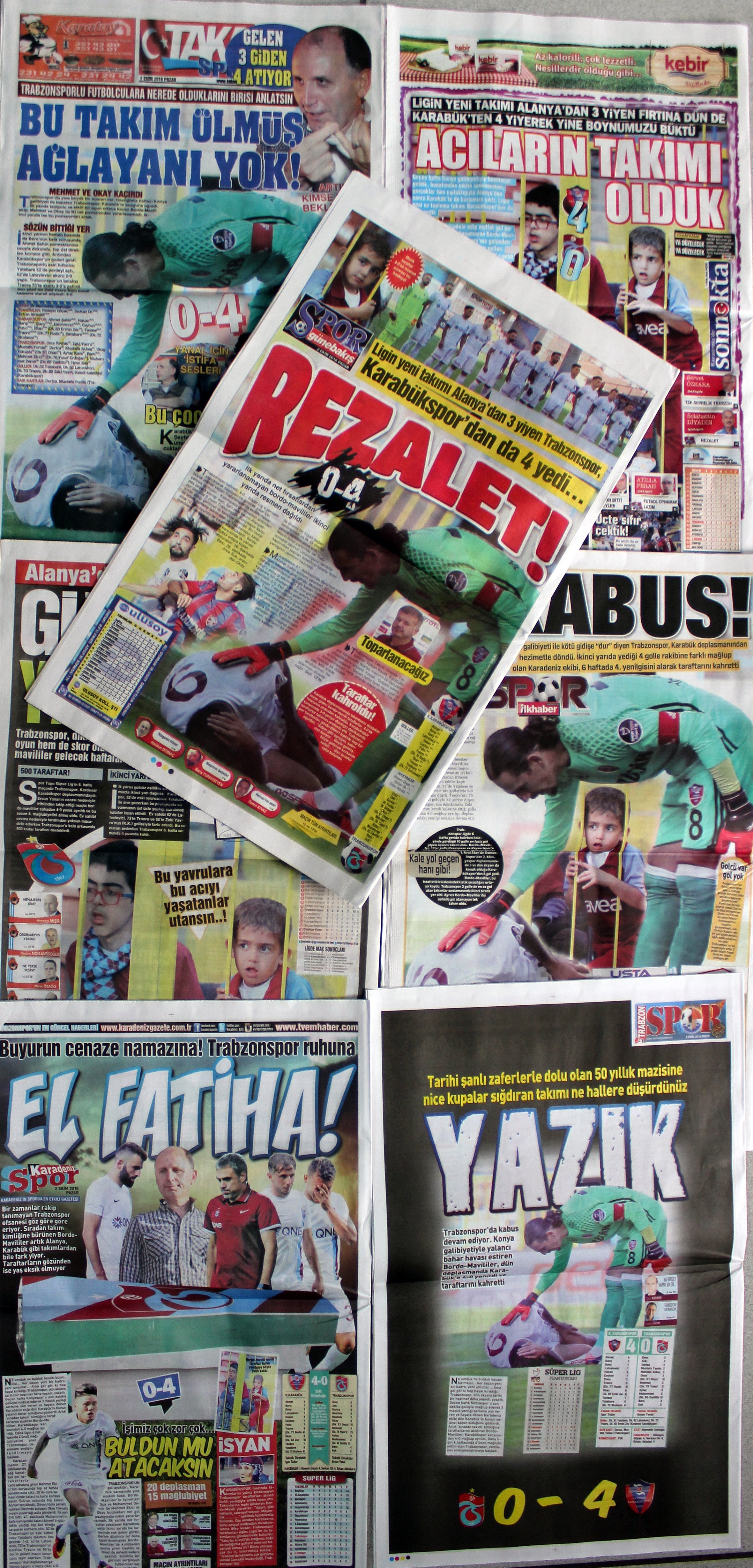 Yerel gazetelerden Trabzonspor’a tepki