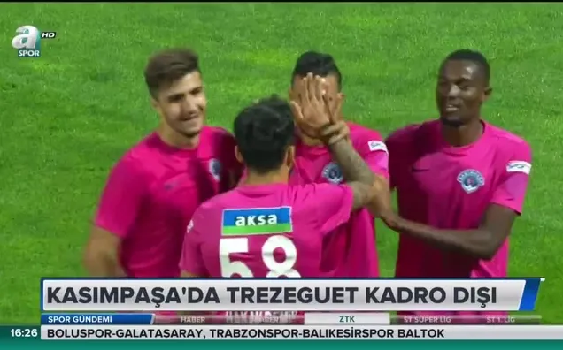 Kasımpaşa'da Trezeguet kadro dışı