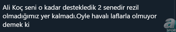Fenerbahçe taraftarından Ali Koç ve Ersun Yanal'a büyük tepki!