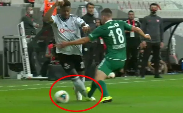 Beşiktaş karşısında Konyaspor'a kırmızı kart şoku! İşte o pozisyon - 1
