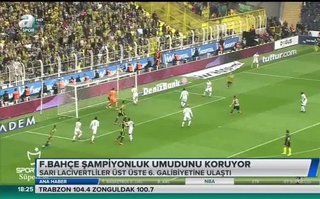 Fenerbahçe şampiyonluk umudunu koruyor