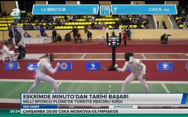 Eskrimde Minuto'dan tarihi başarı