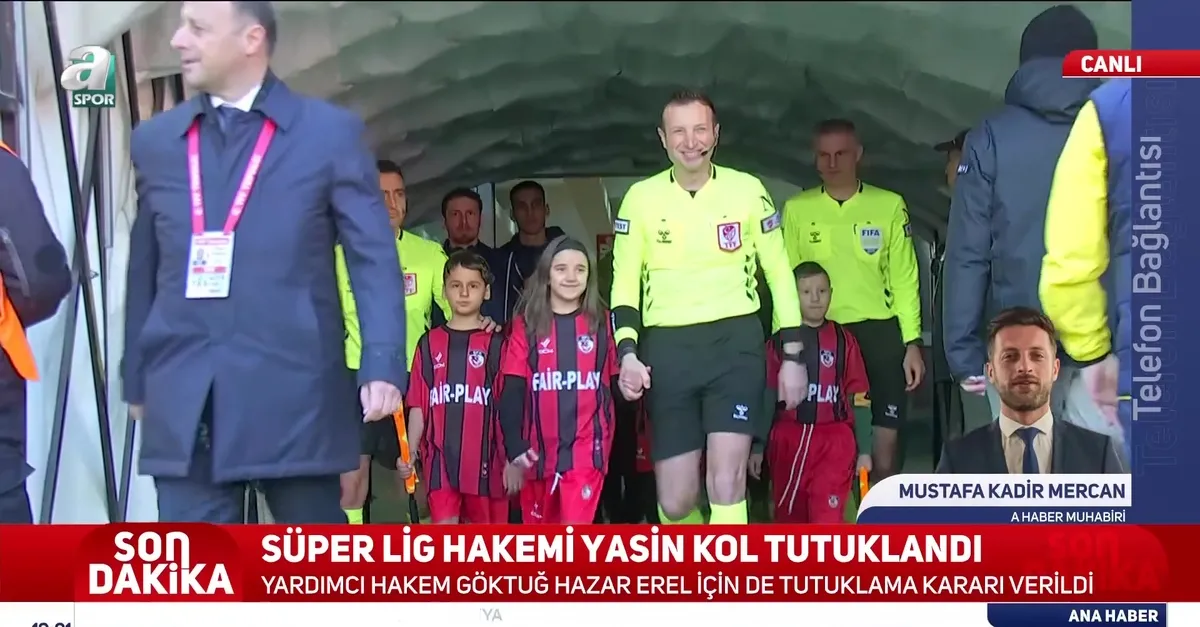 Süper Lig hakemi Yasin Kol tutuklandı!