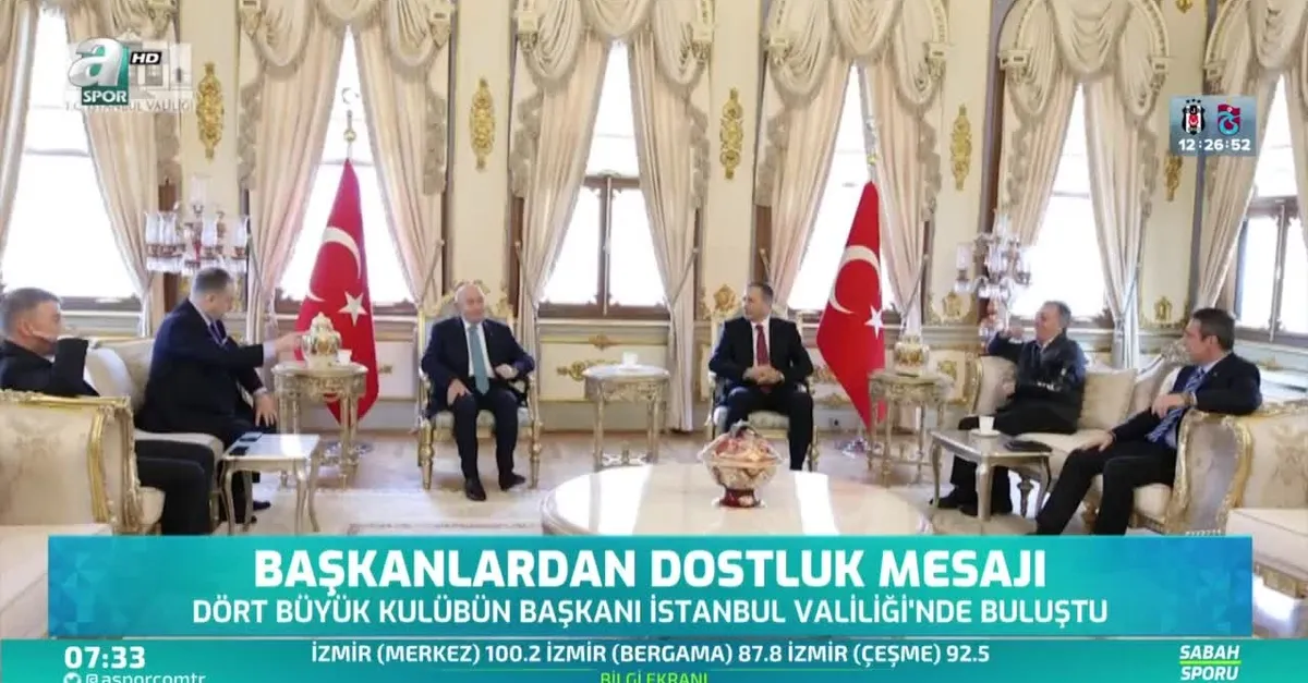 Dört kulübün başkanından dostluk mesajı