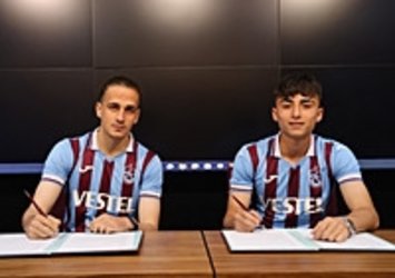 Trabzonspor alt yapıdan yetişen 2 oyuncu ile sözleşme imzaladı!