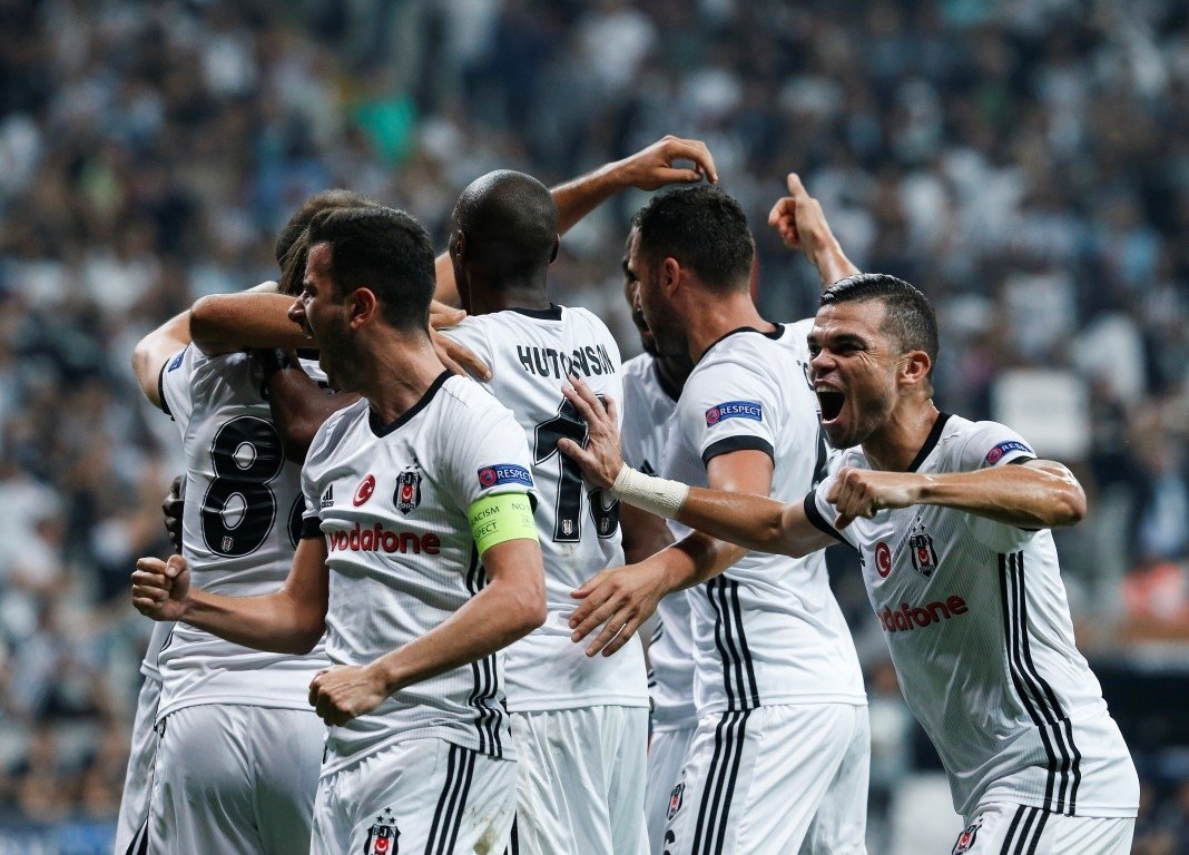 Beşiktaş-Leipzig karşılaşmasından kareler