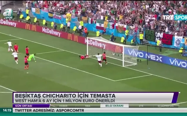 Beşiktaş Chicharito ile temasta
