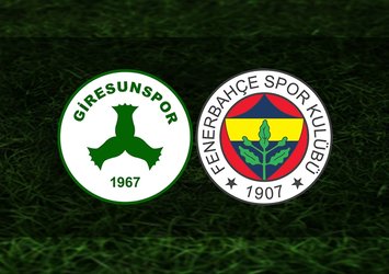 Giresunspor - Fenerbahçe | CANLI