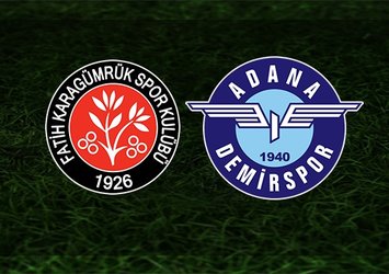 Karagümrük - A. Demirspor | İlk 11'ler belli oldu